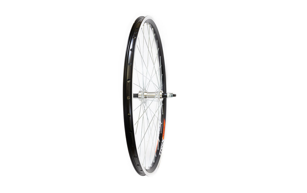 Колесо заднее 27,5" TRIX, обод алюми., двойной, 36H, V-br, под трещотку, гайки, черная