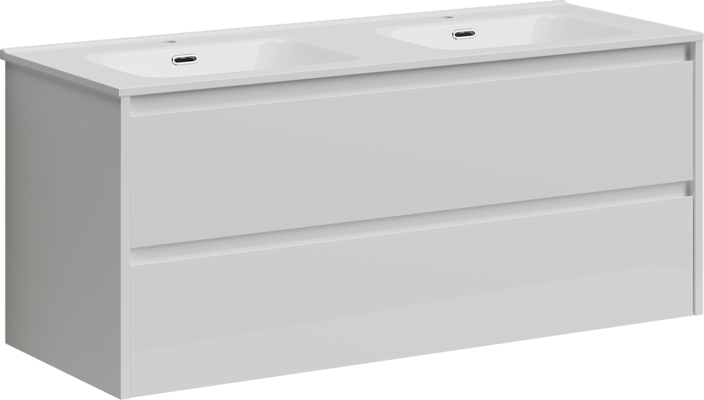 Тумба с раковиной Sancos Libra, 119 см., эмаль белый, LB120-2W