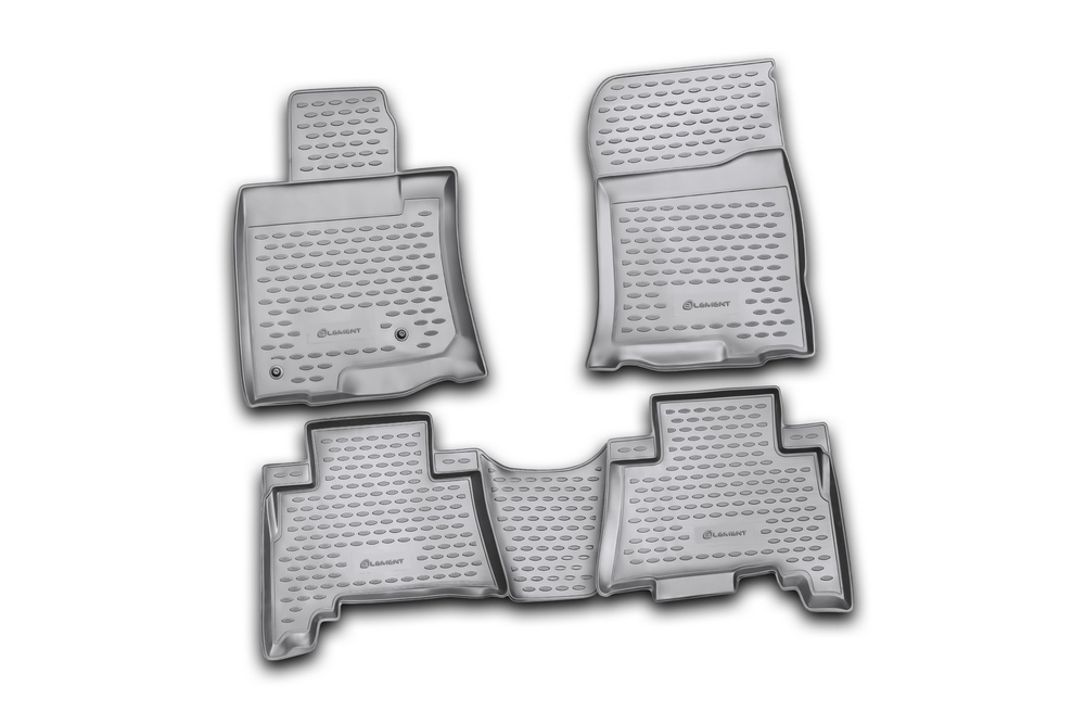 Коврики в салон TOYOTA Land Cruiser Prado, 5 мест, 12/2009-2013, 4 шт. (полиуретан) Element.NLC.48.28.210K