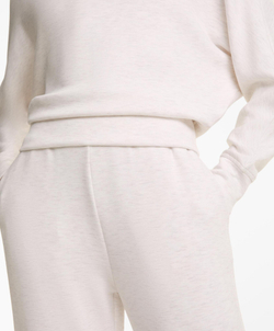 Oysho Толстовка укороченная с перекрещивающейся спинкой и модалом, меланж