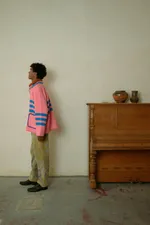 Куртка Soeurs с Полосами / Pink Stripes Long Sleeve розовая