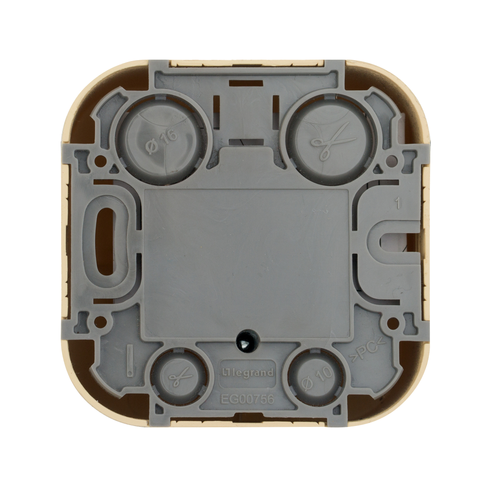 Розетка TV (телевизионная) "звезда" IP20 дерево Quteo Legrand