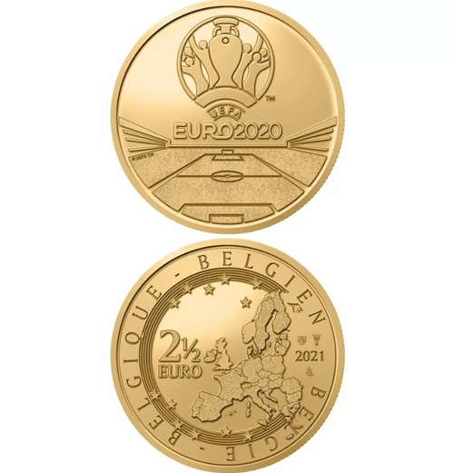 2,5 евро 2021 Бельгия  UEFA EURO 2020