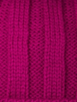 Шапка детская зимняя вязаная с помпоном и снуд