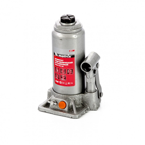 Домкрат бутылочный 5т, 197-382мм кейсе Матрикс