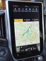 Магнитола для Toyota Land Cruiser 200 2015-2021 (с JBL и 360) - Carmedia ZF-1807H-GE "Тесла-Стиль" монитор 13.6" на Android 13, 8/128 ГБ, Carplay, 4G SIM-слот