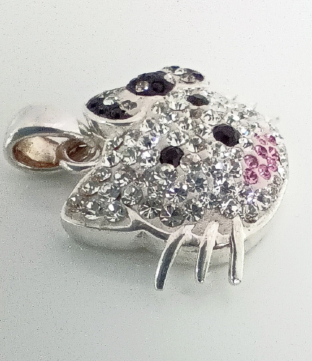 Подвеска "Эстерелла", серебро 925 пробы, с кристаллами Swarovski/Ф