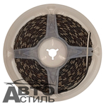 Светодиодная полоса 5м 5050 КРУПНЫЙ крист БЕЛАЯ (черная основа) 300SMD 18W М5  12300бч
