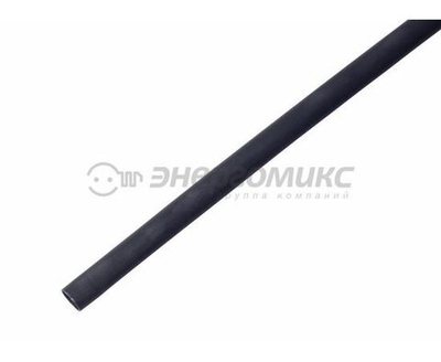 Клеевая термоусадка REXANT 12.0/4.0мм, 3:1, 10 шт по 1 м, черная 21-2008