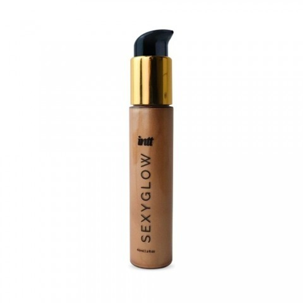 Хайлайтер для тела с ароматом ванили и золотистыми микрогранулами Intt Sexy Glow, 60 мл