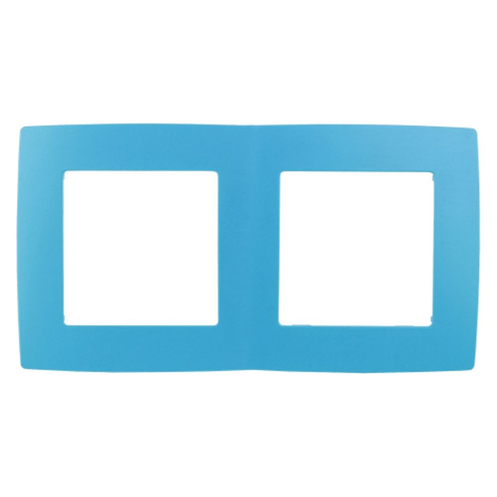 12-5002-28 ЭРА Рамка на 2 поста, Эра12, голубой | Эра 12 Голубой