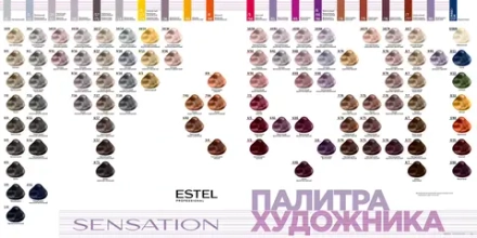ESTEL Безаммиачная краска для волос SENSATION DE LUXE, 6/7 тёмно-русый коричневый, 60 мл