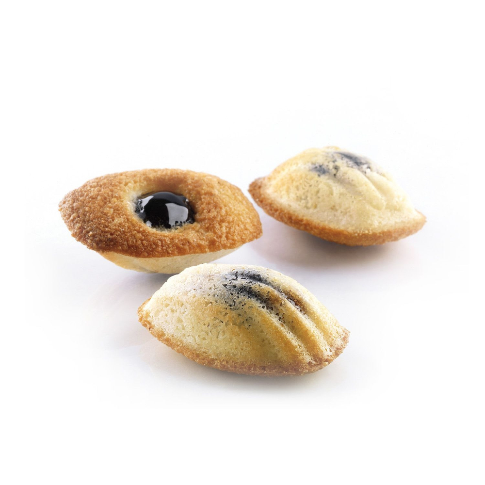 Форма силиконовая перфорированная SQ005 MADELEINE professional, 44 ячейки, Silikomart, Италия
