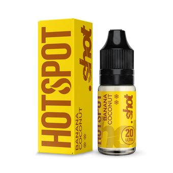 Жидкость HOTSPOT SHOT 2.0% ULTRA 10 ml Banana-Coconut - Банан Кокос