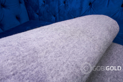 Одеяло тканое из шерсти мериноса LUX (овечья шерсть) ERDENET 150x200 см. - серое