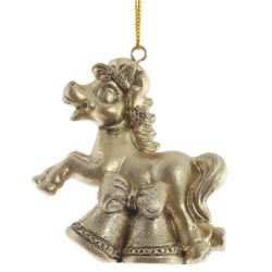 GAEM Фигурка декоративная подвесная "Лошадка", L6 W3 H6,5 см, 3в.