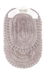 YANA (мокко) Набор ков. для ванной кружевной 60х100 и 50х70