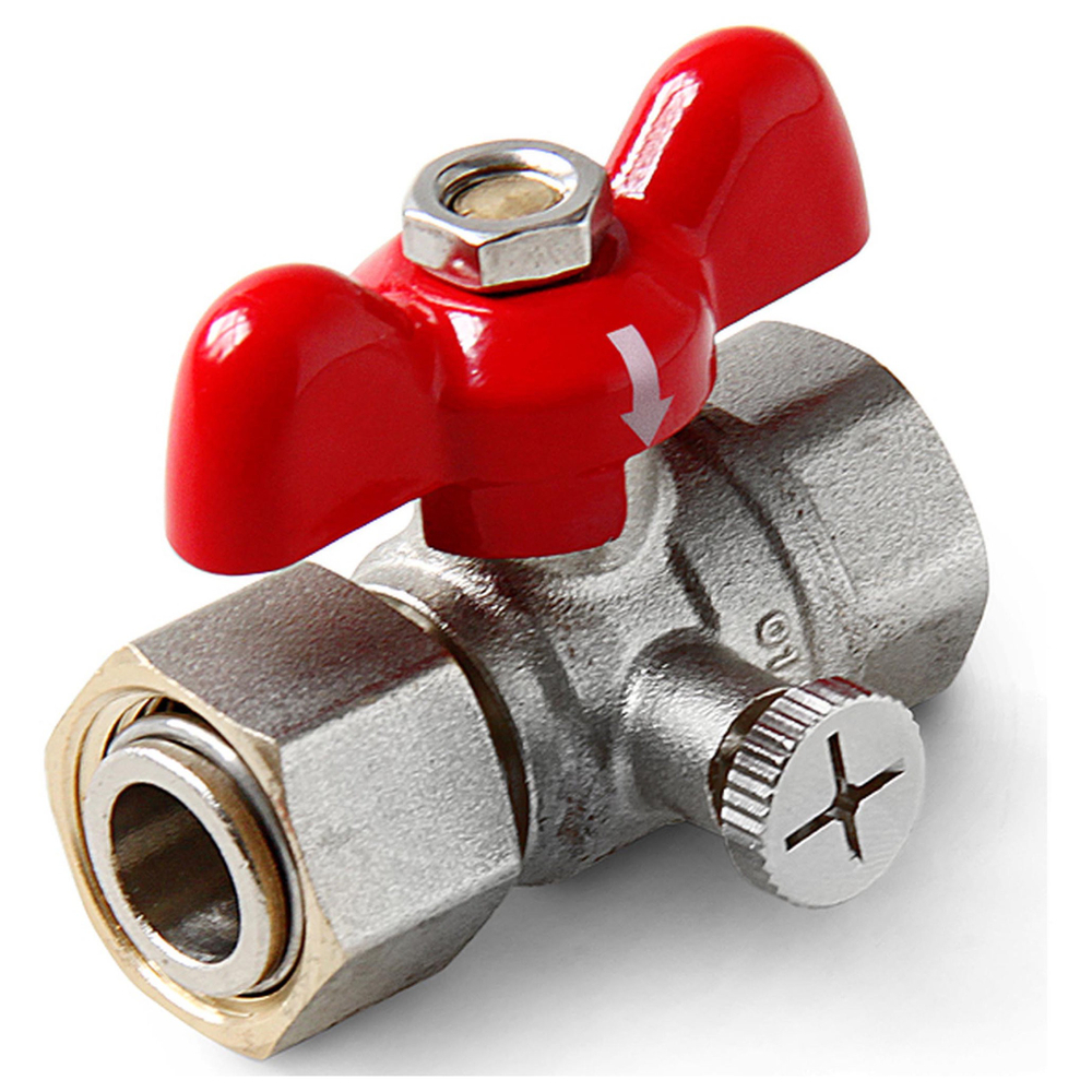 Кран шаровый для подключения манометра 1/2"