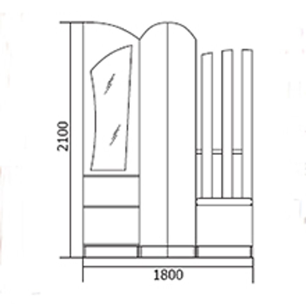 Прихожая "Саша-2" (венге/млечный дуб), ЛДСП, Фант-мебель, г. Волжск