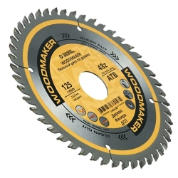 Диск по дереву для ушм 125 мм 48 зубов ATB пильный, посадка 22,23, чистый рез WoodMaker Diamond Industrial