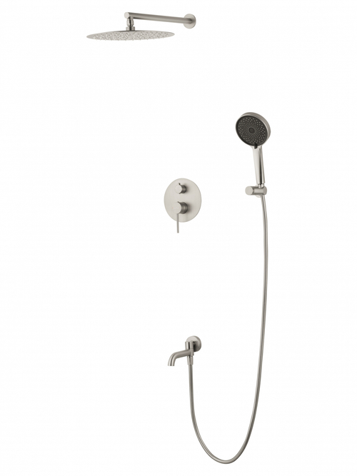 Душевая система встраиваемая WONZON & WOGHAND STICK, Брашированный никель (WW-88939017-BN)