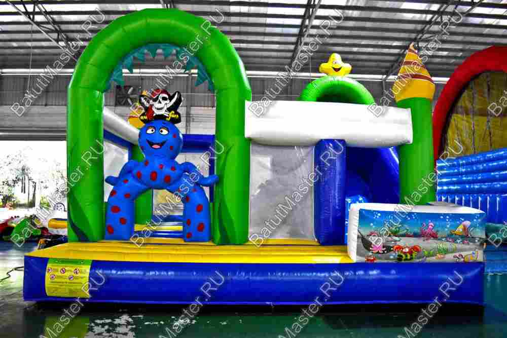 Коммерческий надувной батут "Осьминог"