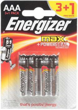 Батарейка ENERGIZER LR03 Max Plus алкалиновая блистер  4шт