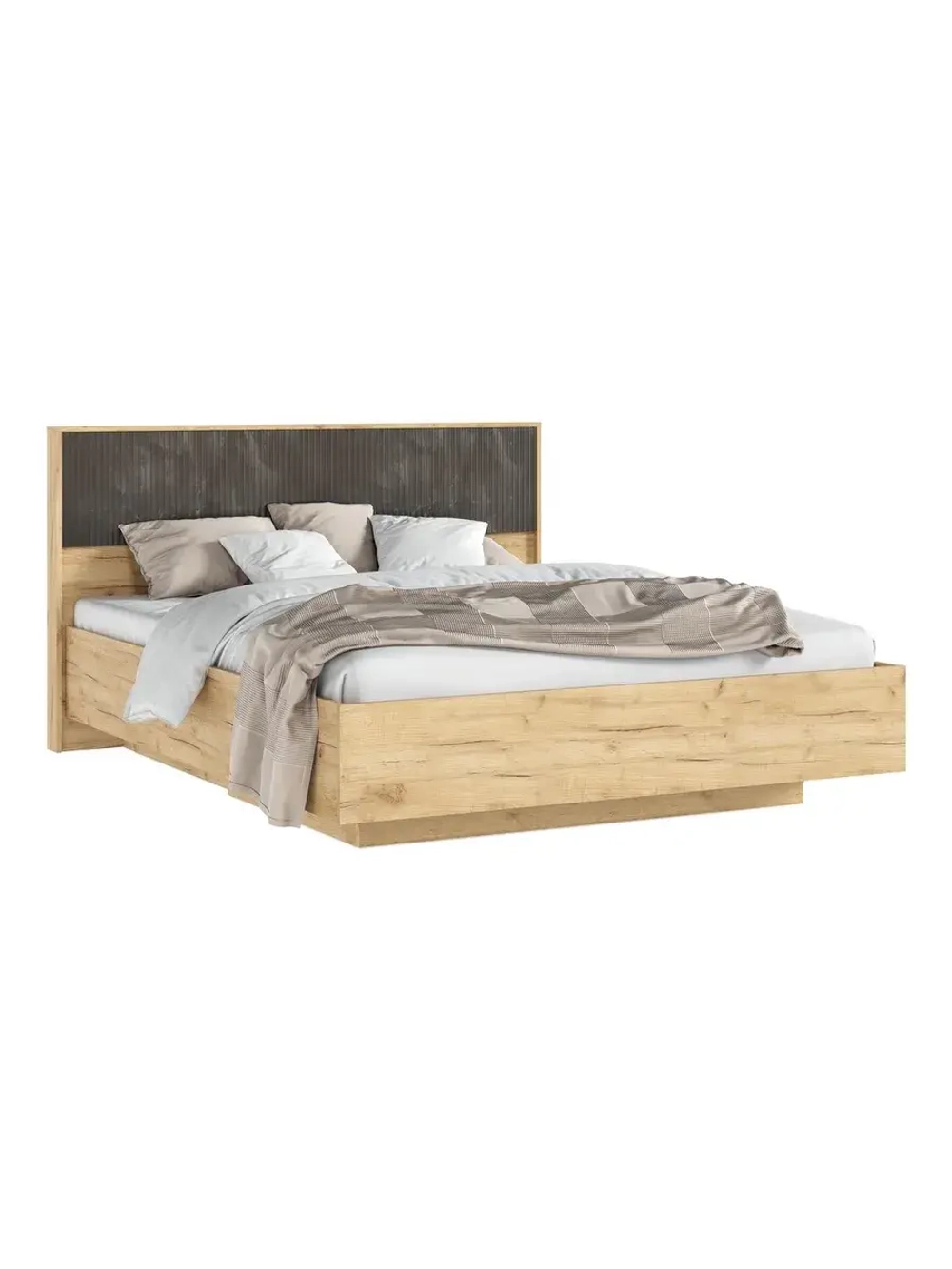 Кровать двухспальная 160х200 Мальта грей