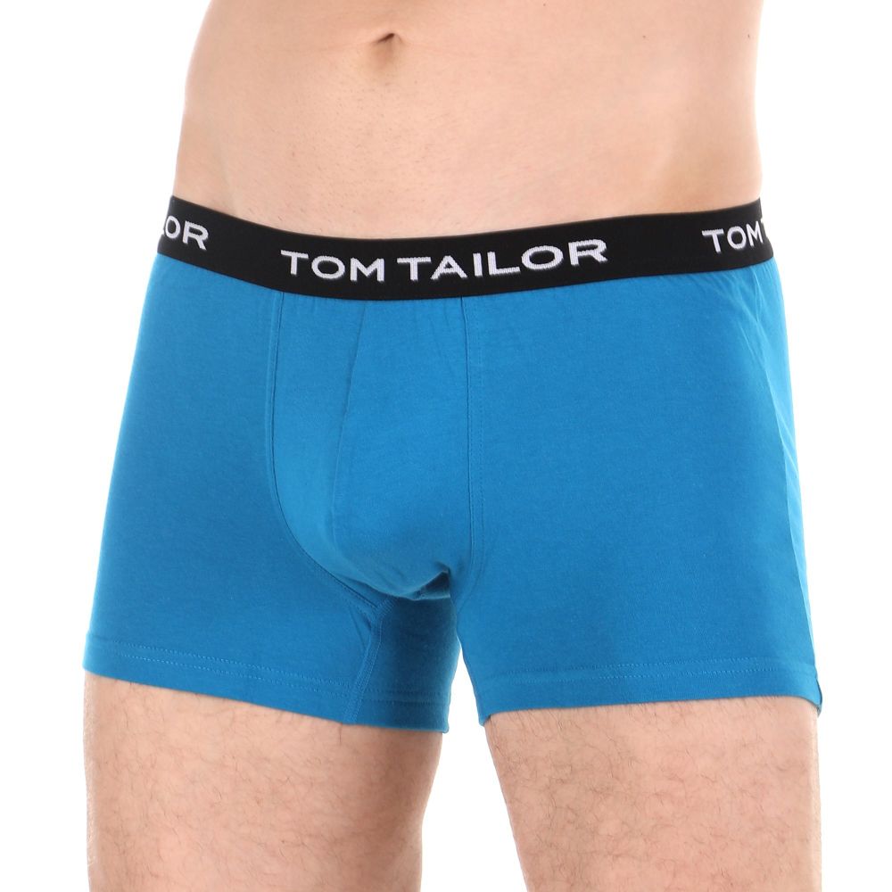 Мужские трусы боксеры набор 2в1 (красные в полоску, синие) Tom Tailor 70483/6072 425