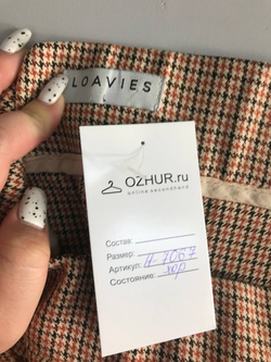 Брюки Loavies в модном дизайне, маркировка L, визуально на 48 размер