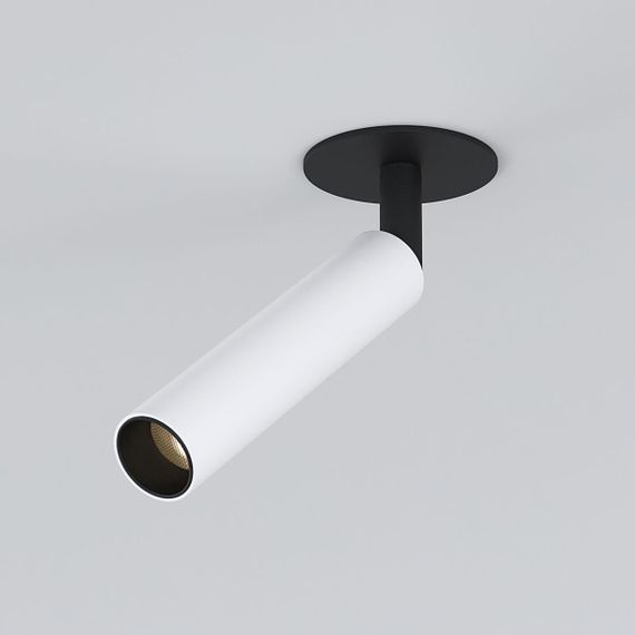 Встраиваемый светодиодный спот Elektrostandard Diffe 25027/Led белый/черный a058216