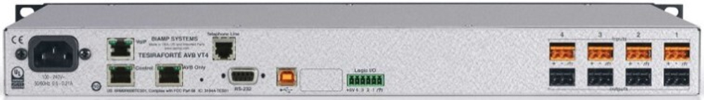 Аудиопроцессор  BIAMP TesiraFORTE AVB VT4