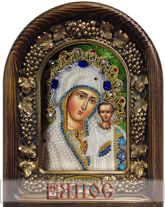 Икона Пресвятая Богородица Казанская бисер