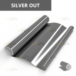 Пленка для окон декоративная SILVER OUT LUXFIL, рулон (размер 1,524x30м.)