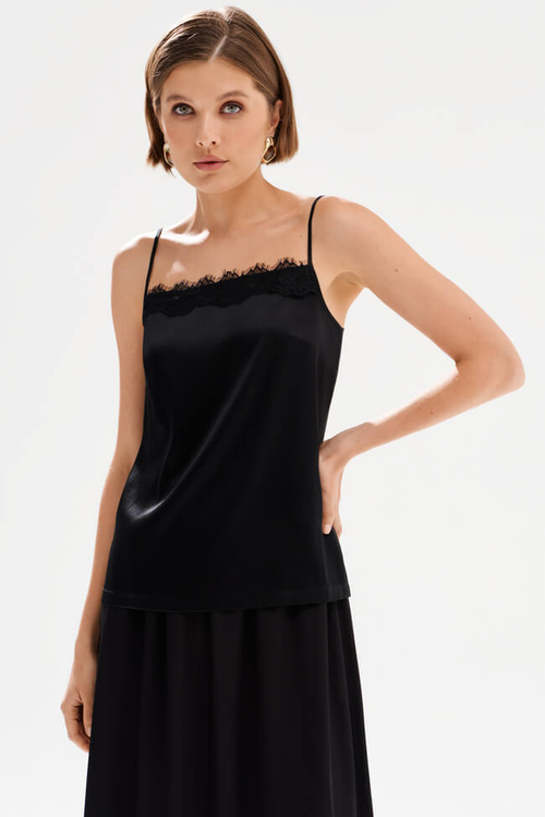 23516 Блузка женская (черный)