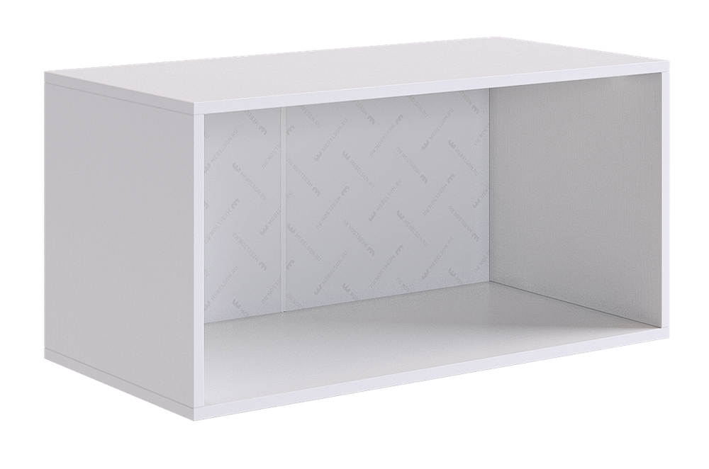 "Зефир" Антресоль двухдверная 118.01 (Белое дерево/пудра розовая (эмаль))