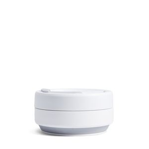 Стакан складной силиконовый Stojo Biggie Dove, 16 oz / 470 мл