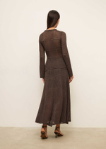 Ажурный комплект SELINE, шоколадный