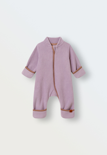 Комбинезон из флиса "Cute" (лаванда-грей)