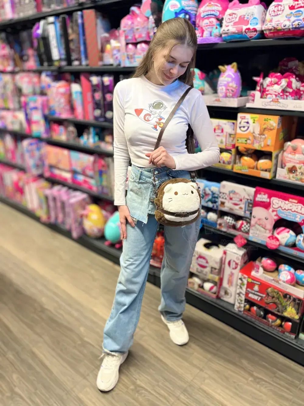 Сумка мягкая игрушка Pusheen Cat сумочка Кот Пушин