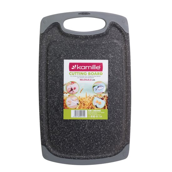 Доска разделочная пластиковая 40х24х0,8 см. Kamille KM-10059A