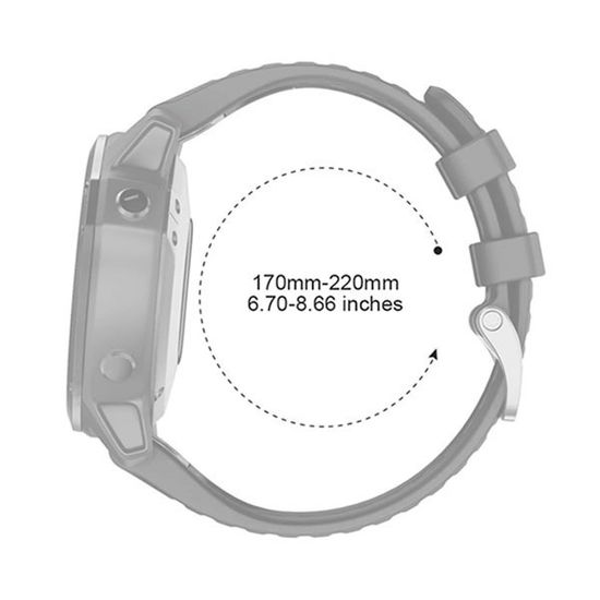 Ремешок силиконовый 26 мм. Premium для Garmin Fenix 7x/6x/5x/5x plus/3, Descent, Tactix, Enduro, D2, быстросъемный QuickFit