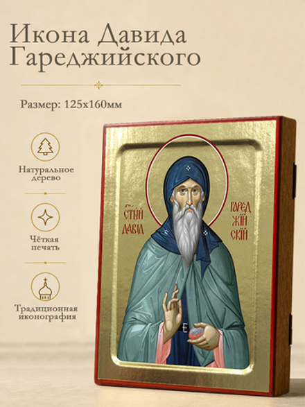 Икона Давида Гареджийского, святого на дереве: 125 х 160 (Синопсисъ)