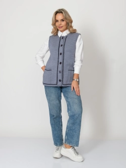 Жилет С 7772/индиго