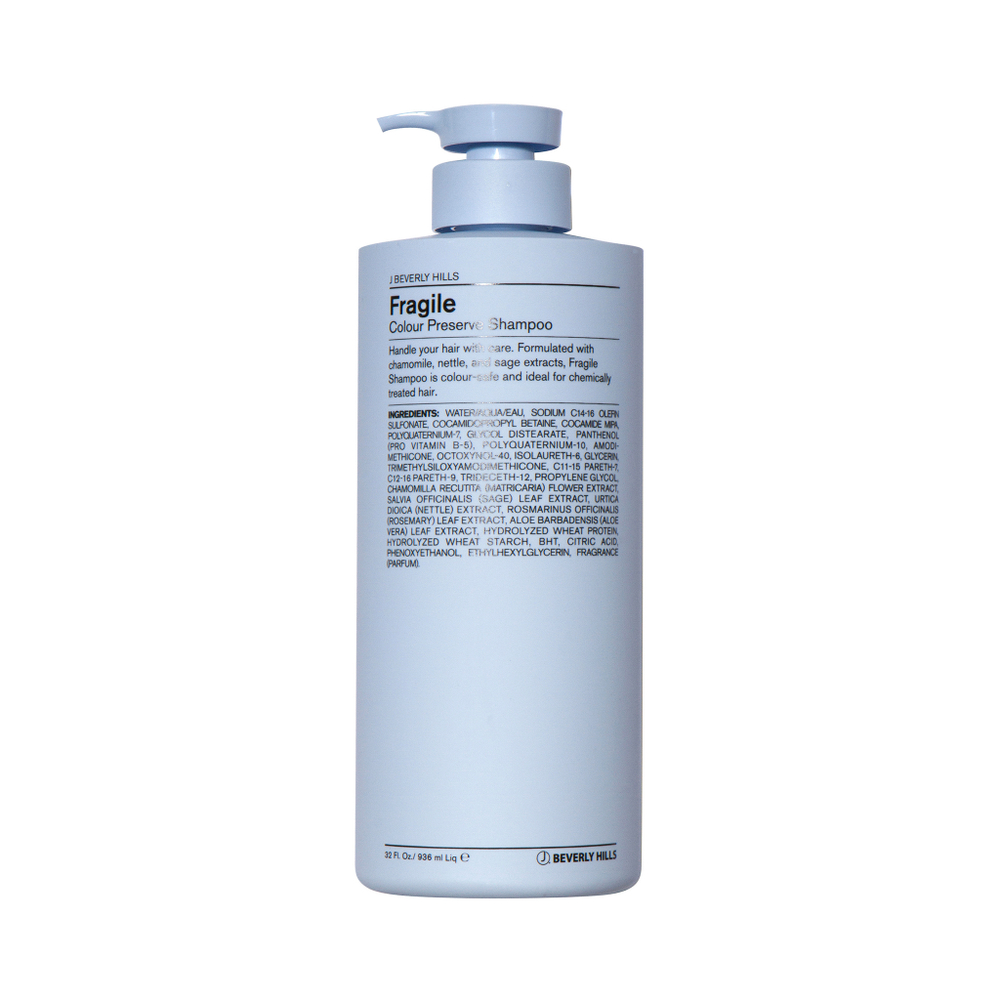 Шампунь для окрашенных и поврежденных волос /Fragile Shampoo J Beverly Hills, 936 мл