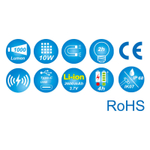 KING TONY (9TA71W) Фонарь светодиодный, 1 элемент, Wireless магнитная, Li-Ion, 1000 люмен