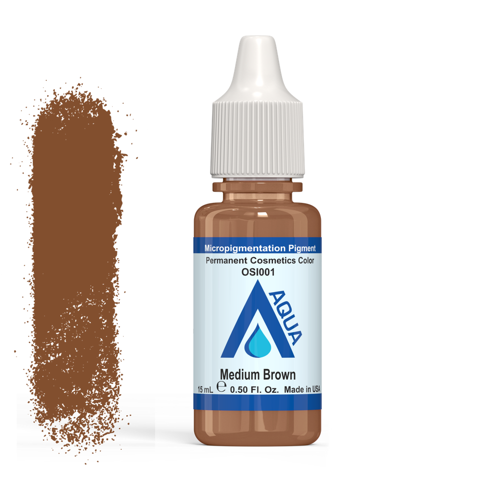 Купить пигмент для татуажа Aqua Medium Brown, 15мл