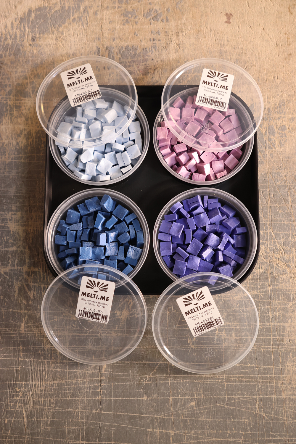 Модуль палитры MELTI P1-6.6, колотая смальта 10х10 мм, 600 гр