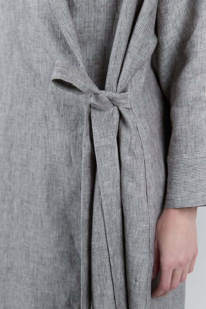 Платье кимоно изо льна