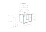 Тумба под раковину AQUATON Ривьера 80